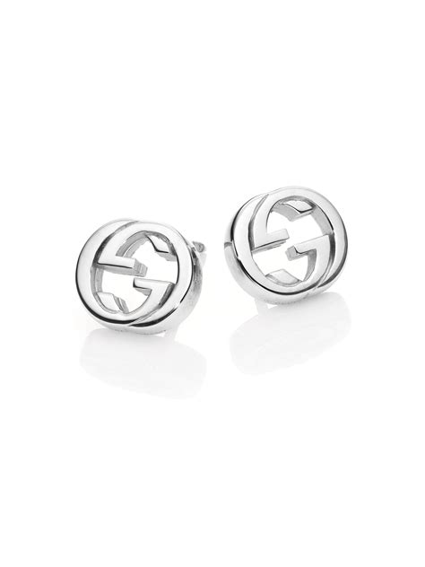 interlocking g gucci earrings|gucci interlocking g silver earrings.